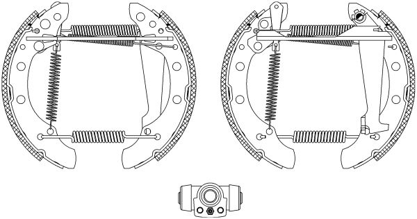 HELLA PAGID Bremžu loku komplekts 8DB 355 003-731